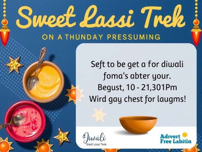 Sweet Lassi Trek Diwali event promotion
